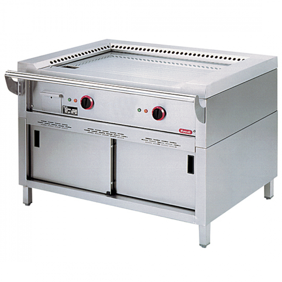 Elektro Teppanyaki auf geschlossenem Unterbau - 2 Zonen - Gastrohot